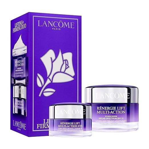 Lancôme Rénergie Lift Multi-Action Duo - For Lifting and Firming - With Hyaluronic Acid - Face Cream with SPF 15 2.5 Fl Oz & Eye Cream 0.5 Fl Oz