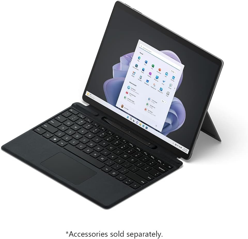 Microsoft Surface Pro 9 (2022), 13" 2-in-1 Tablet & Laptop, Thin & Lightweight, Intel 12th Gen i5 Fast Processor for Multi-Tasking, 8GB RAM, 256GB Storage with Windows 11, Graphite